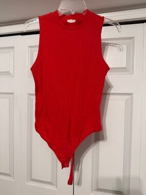 Red bodysuit